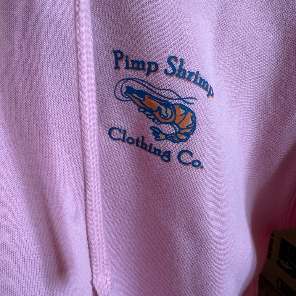 NWT Pimp Shrimp Kids Pink Pullover Hoodie - Picture 2 of 4